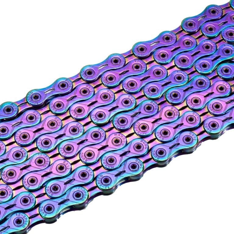 Details about   SUMC Multi-Colored 9/10/11/12 Speed Bicycle Chain Rainbow Hollow Semi-Hollow