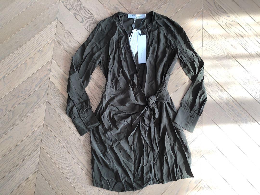 Iro Ophie Wrap knot Dress maje Carousell