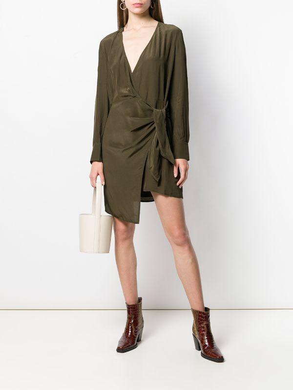 Iro Ophie Wrap knot Dress maje Carousell