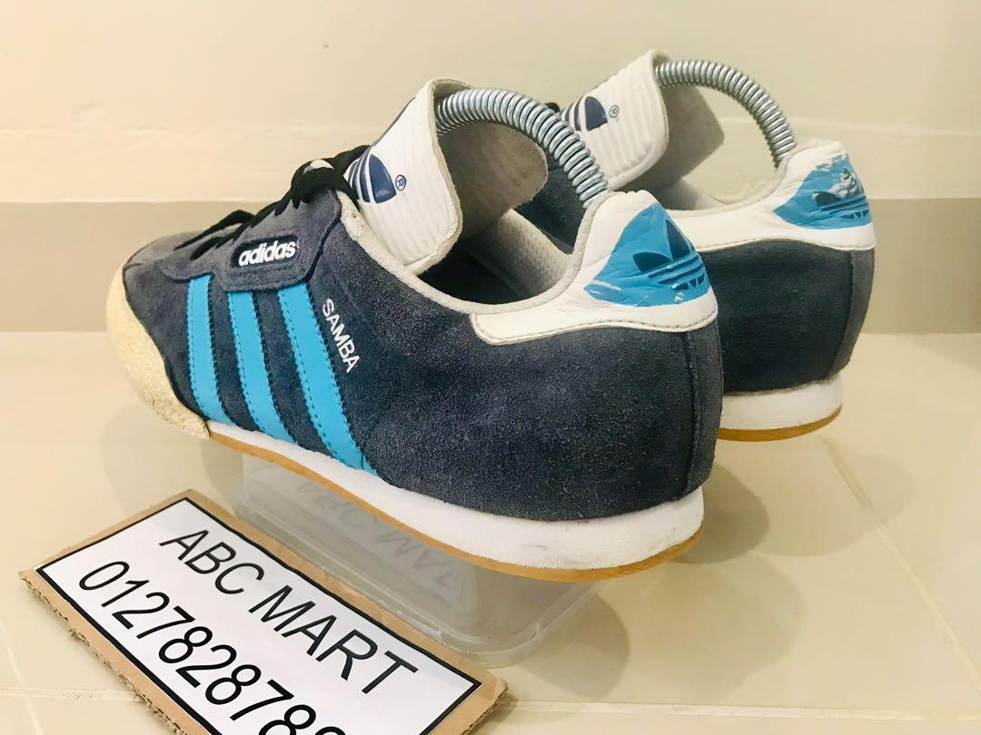 Adidas originals samba super blue hot sale