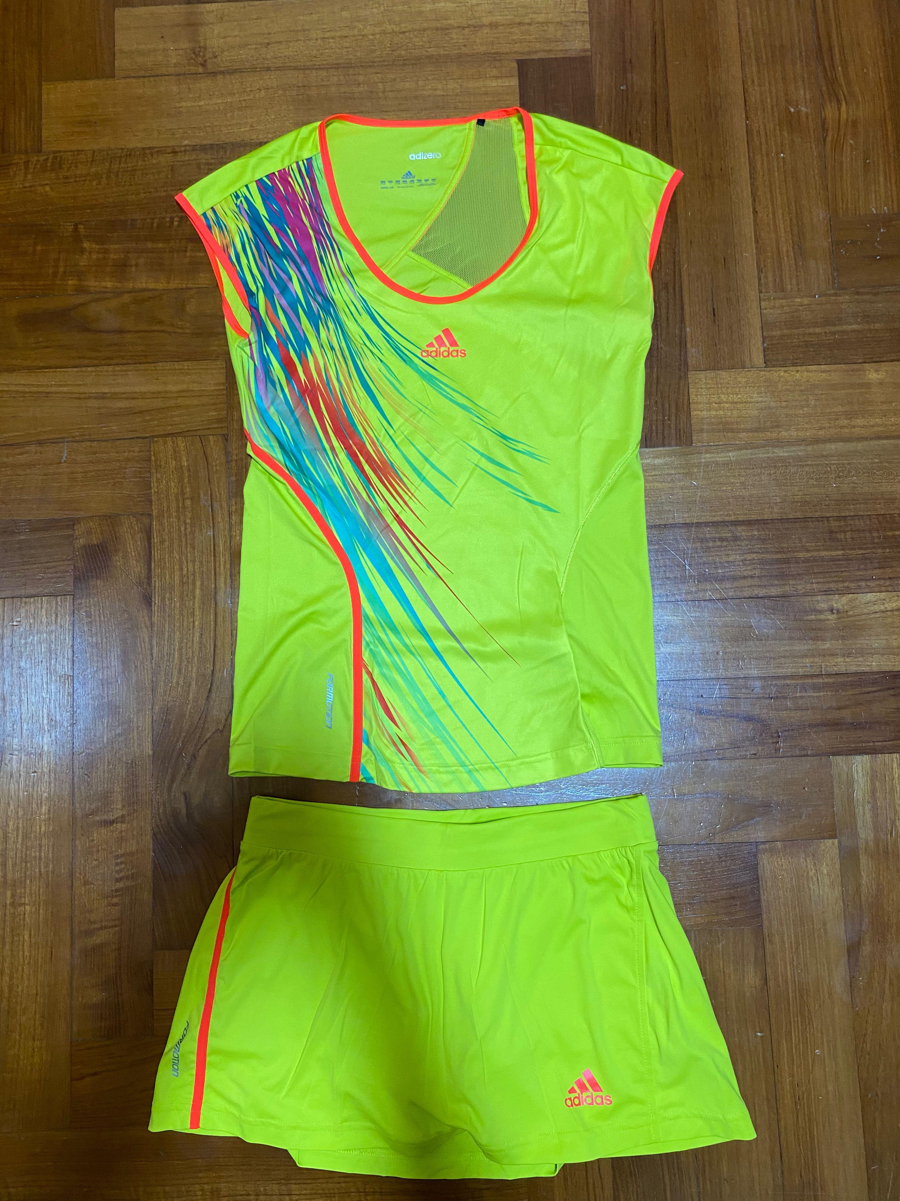 lime green adidas shorts