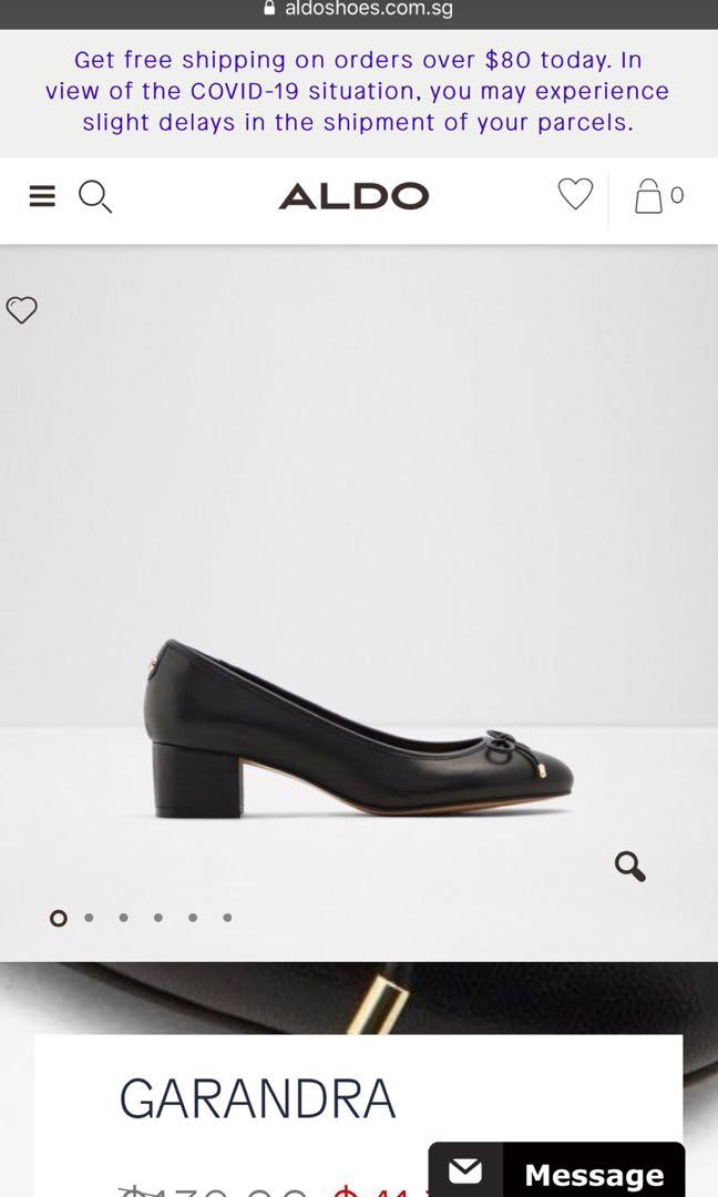 Aldo black clearance block heels