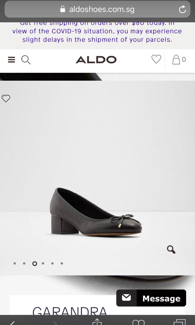 Aldo black block heels BNIP Size 8.5 39 Women s Fashion Footwear