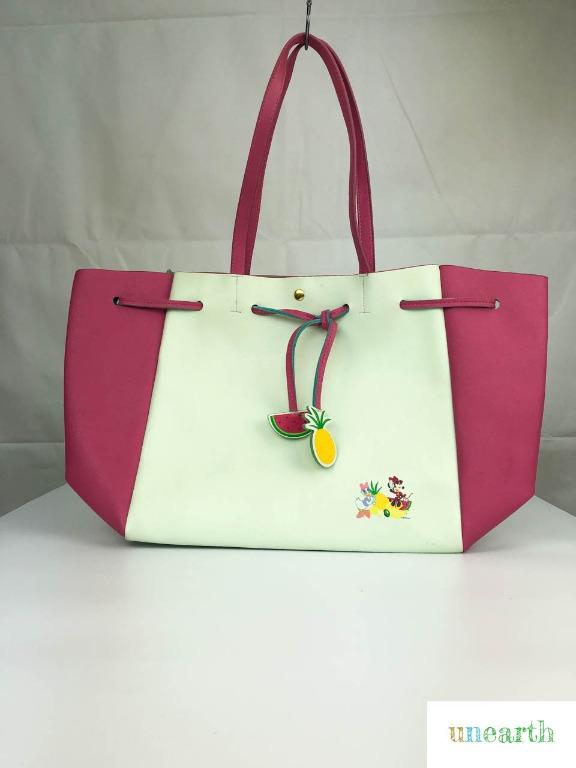 Authentic Colors By Jennifer Sky Disney Pretty As A Flower Tote Bag Good Quality Apple Green Interior Women S Fashion Bags Wallets On Carousell