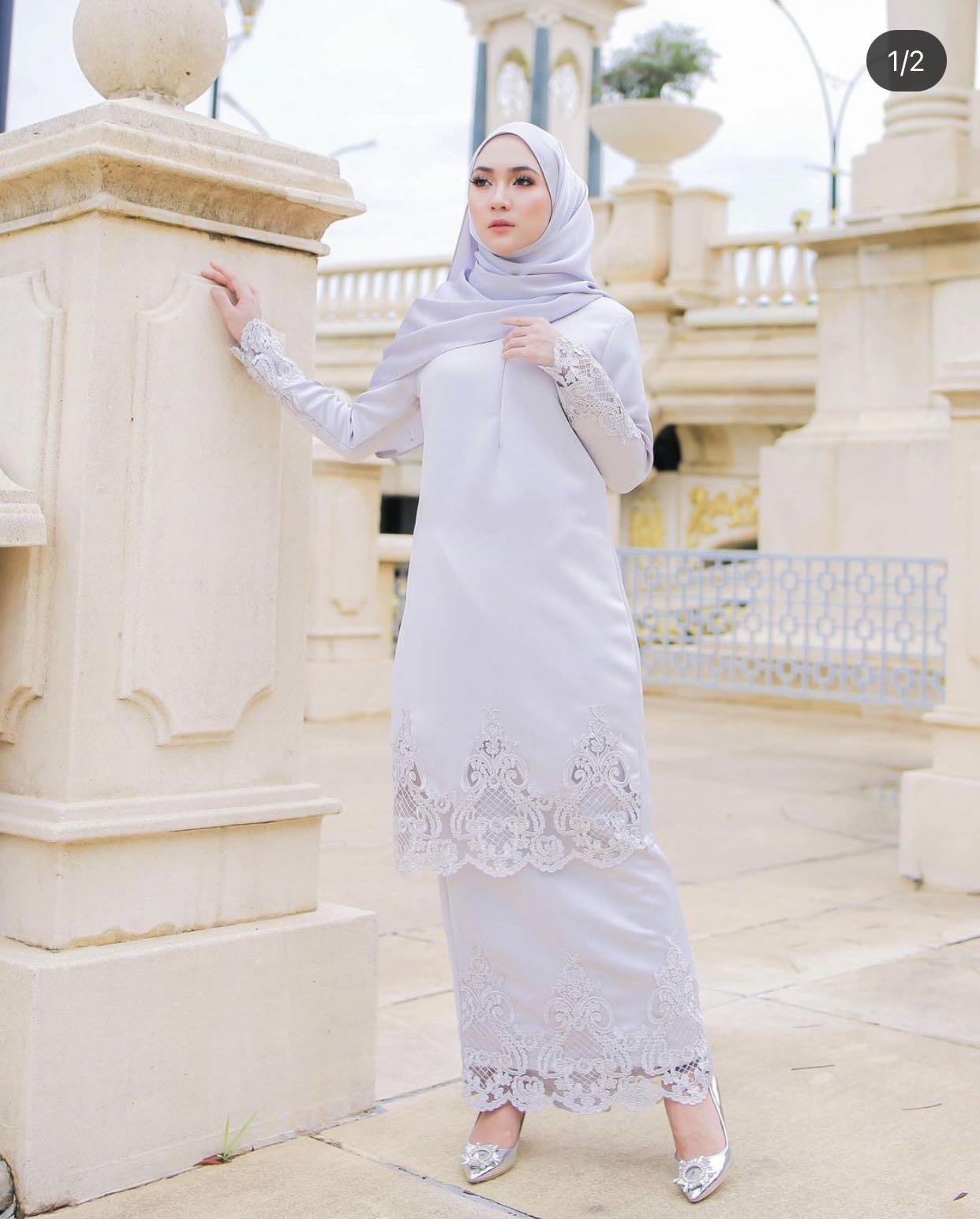 Lace baju nikah simple clearance