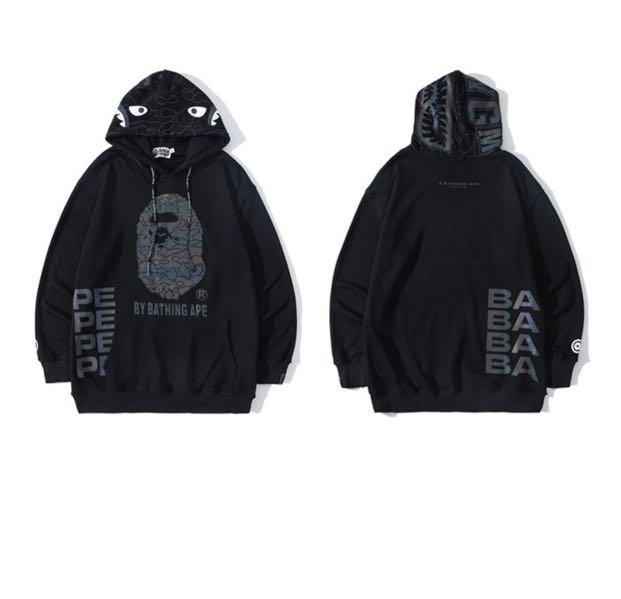 Bape hoodie reflective sales