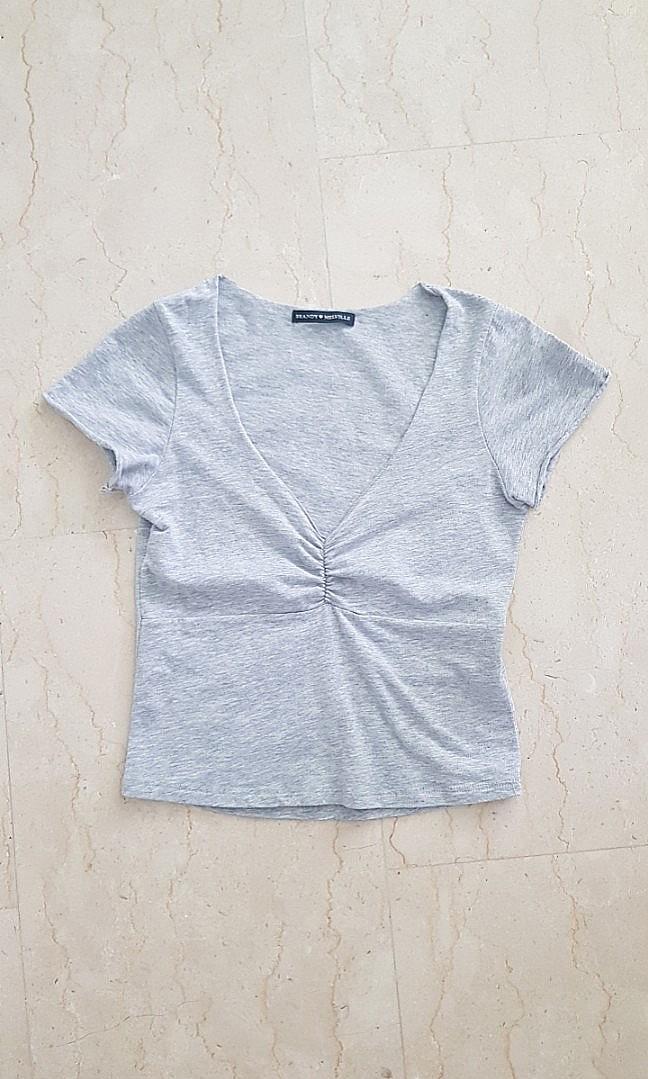 brandy melville ruched top