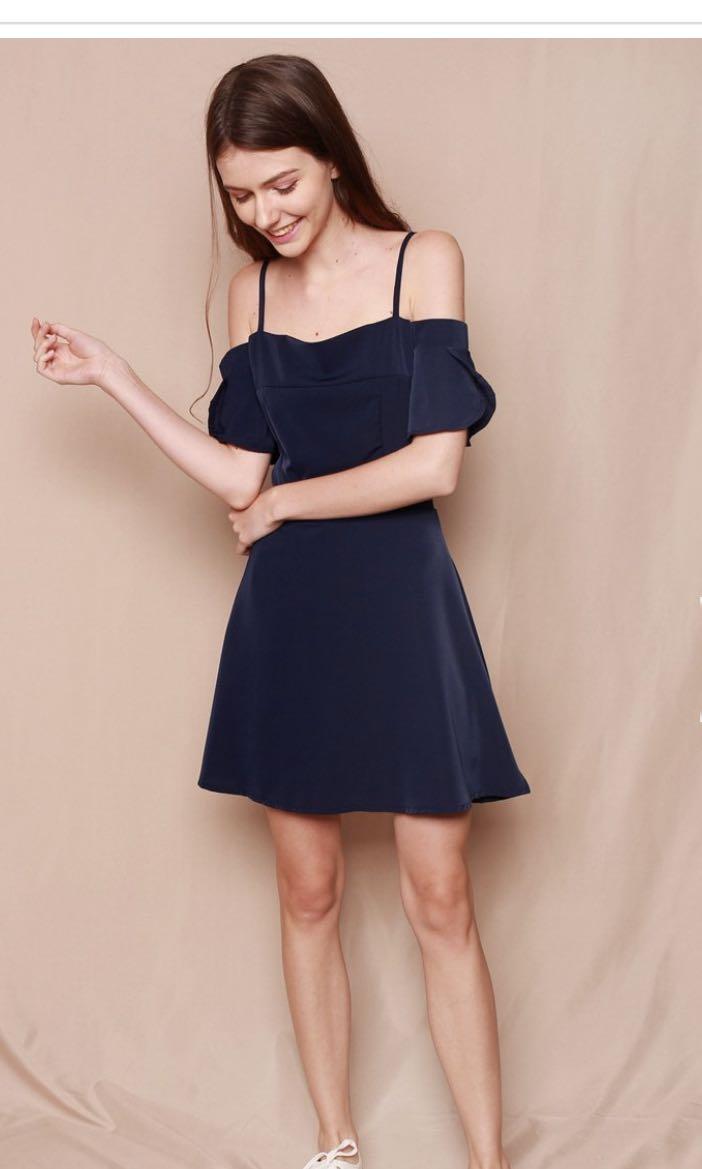 Cold shoulder deals swing dress