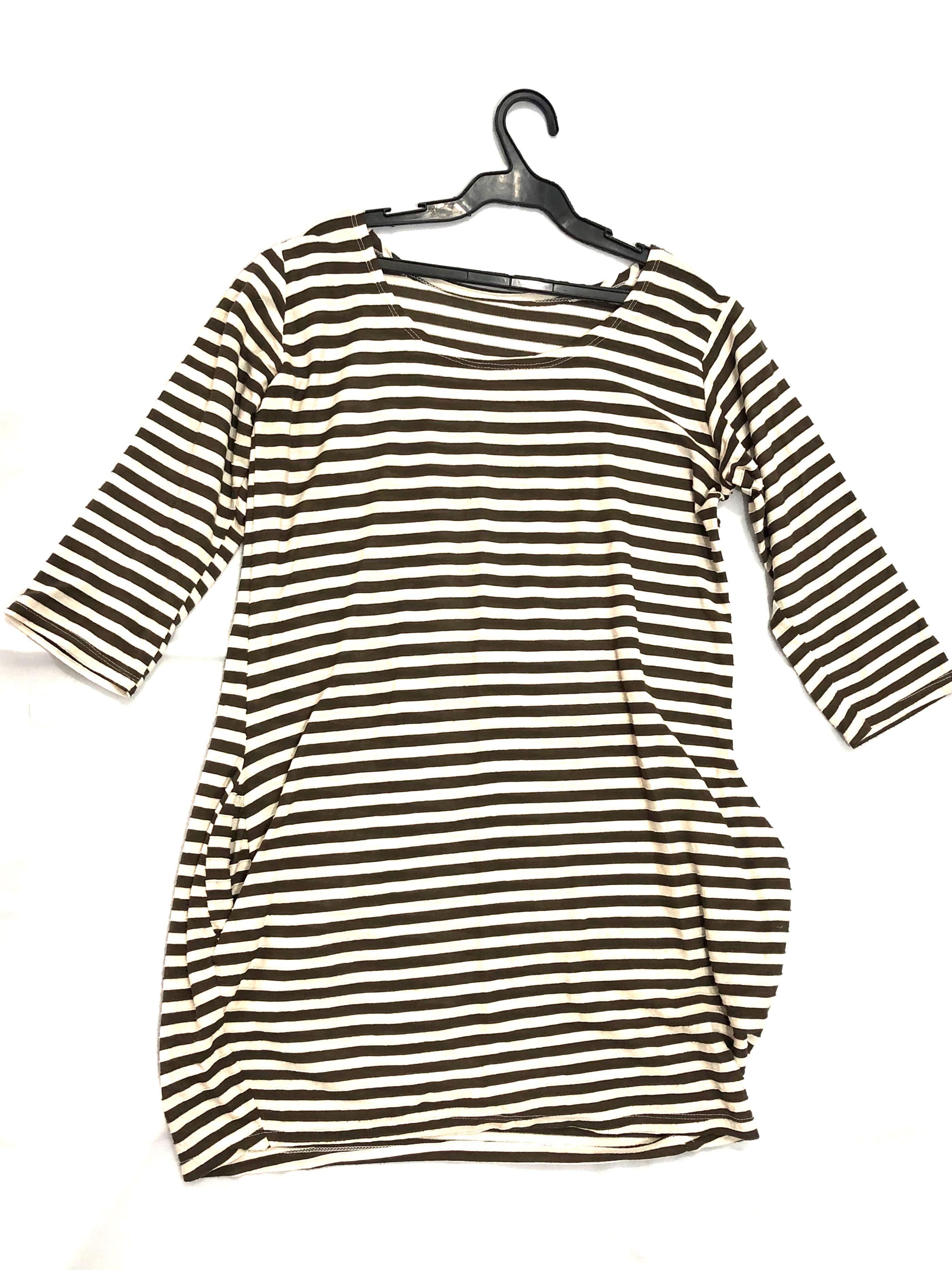 Brown Stripes Casual Dress (Category: Dresses) located in Quezon City. Submitted by camille.p (Listing ID 1054005026, Image 1). Description: .