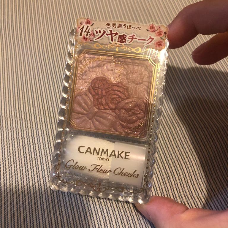 包平郵 Canmake 花漾瑰麗胭脂glow Fleur Cheeks 14玫瑰花茶色rose Tea Fleur 美容 化妝品 化妝品 Carousell