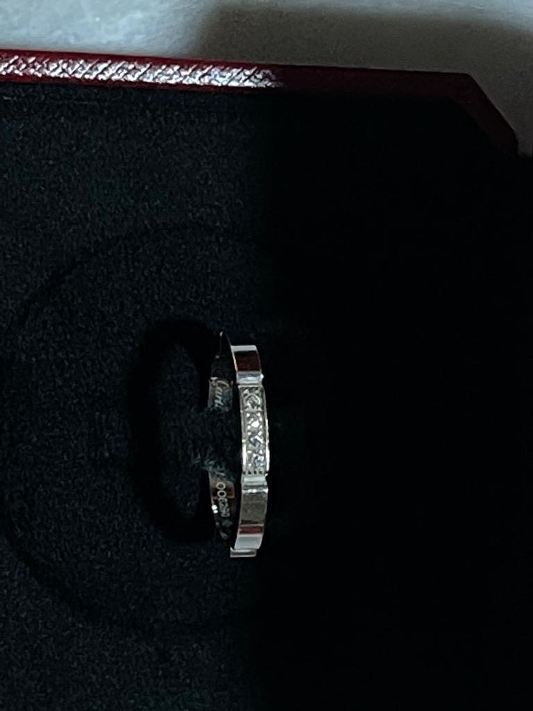 Cartier Maillon Panthere wedding ring White gold with diamond
