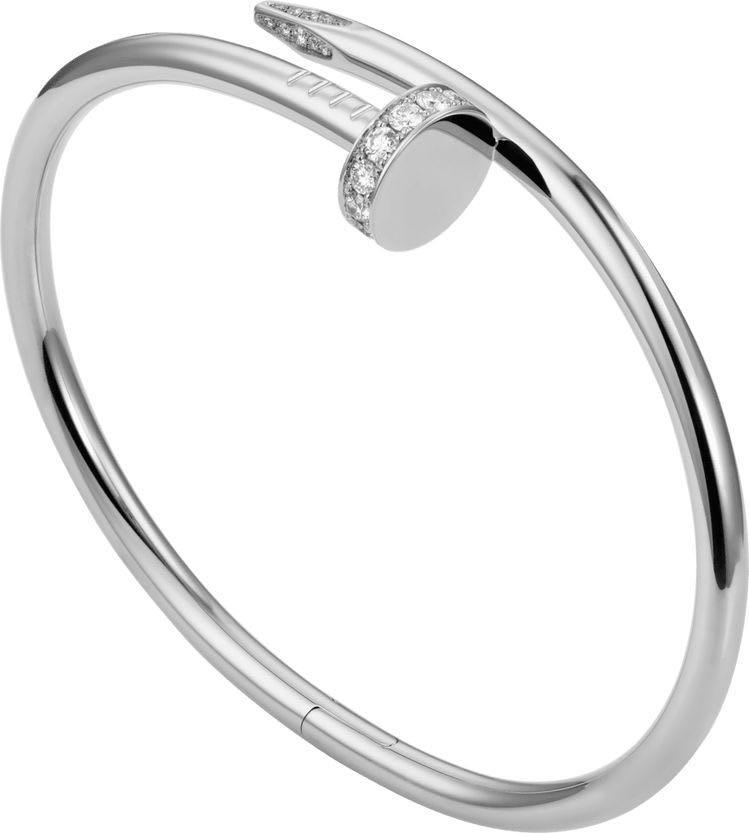Cartier nail bracelet silver deals