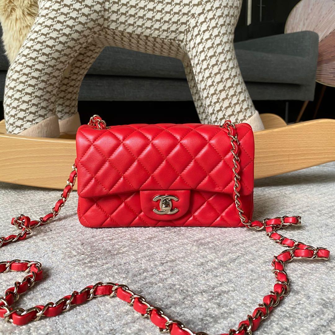 Chanel Mini Rectangular, Luxury, Bags & Wallets on Carousell