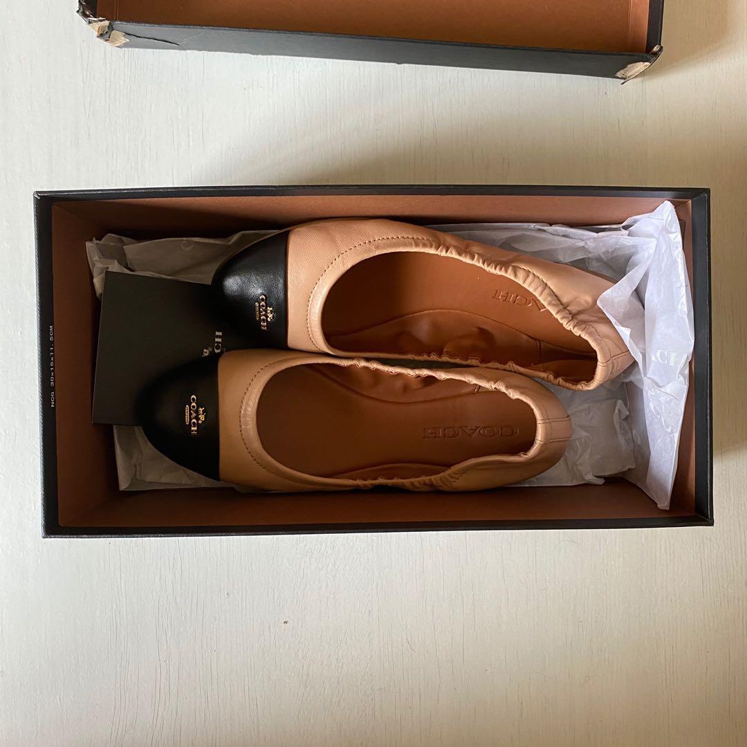 Coach Bonnie Leather ballet flats size