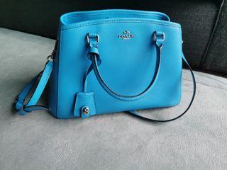 Coach Crossgrain SM Margo Carryall Handbag Saddle F34607