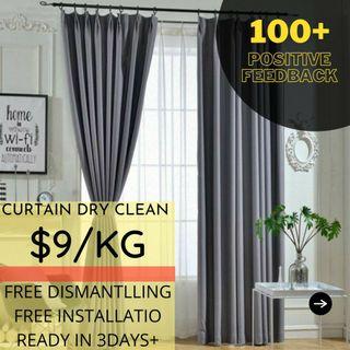 Curtain cleaning, dry clean, laundry, house cleaning. Moving mover