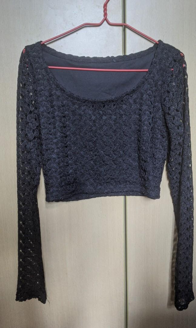 cute black lace tops