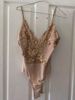 GOLD GLITTER LEOTARD