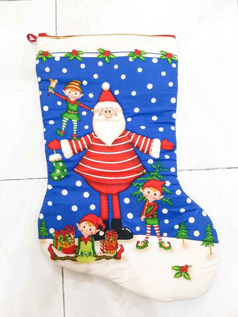 Hiasan Kaos Kaki Natal Jumbo Desain Kerajinan Tangan Lainnya Di Carousell
