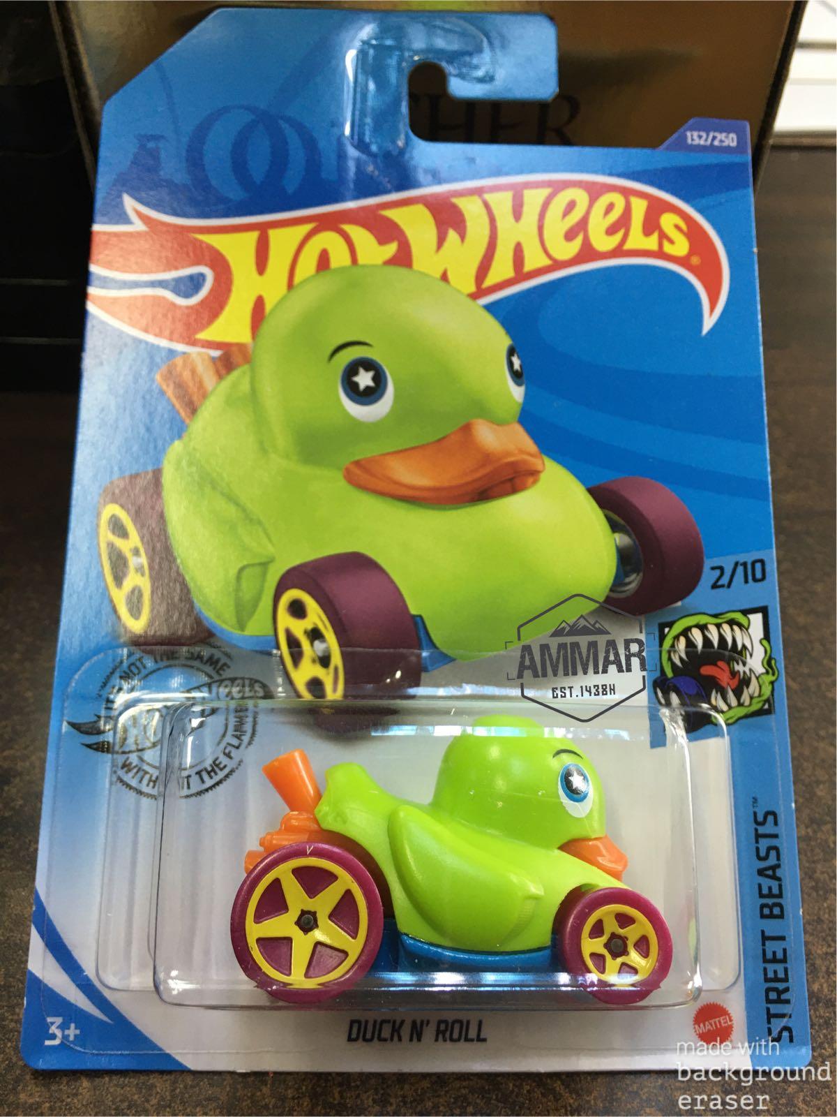 Play Vehicles Toys Games Diecast Hotwheels Duck N Roll 132 250 Street Beasts 2 10 Green Victoriaballet Com