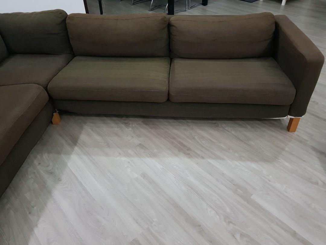 IKEA Karlstad 3+2 / L shape / corner sofa, Furniture, Sofas on Carousell