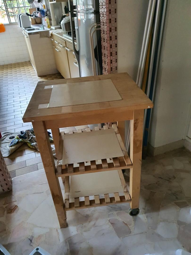 Ikea trolley table, Furniture & Home Living, Furniture, Tables & Sets