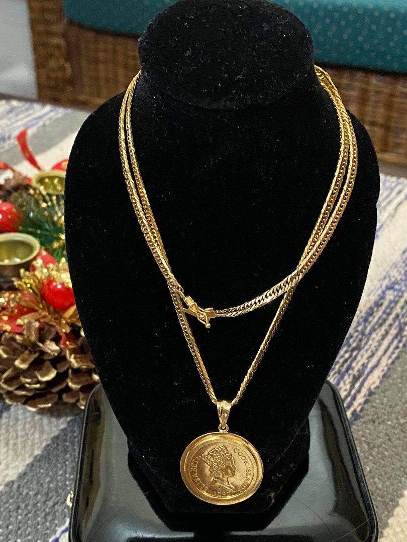 JAPANGold Queen Elizabeth Necklace, Men 