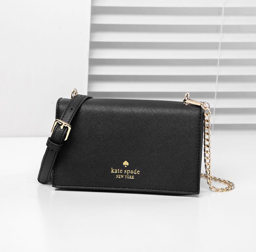 KATE SPADE Small Crossbody Bag Sling Bag Women Bags Black With Gold Chain  Edition, Women's Fashion, Bags & Wallets, Cross-body Bags on Carousell