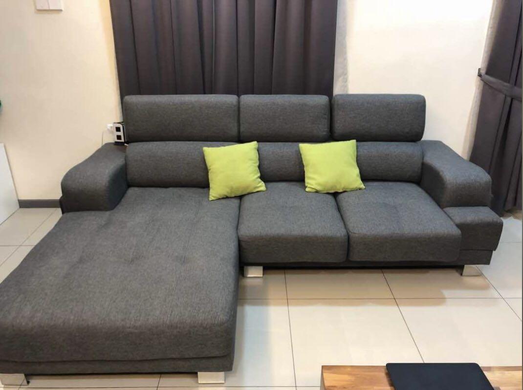 L Shape Sofa with Free Delivery, Furniture & Home Living, Furniture