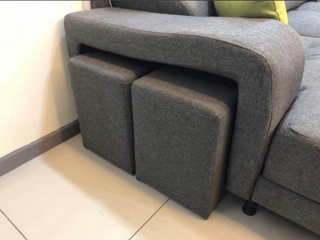 L Shape Sofa with Free Delivery, Furniture & Home Living, Furniture