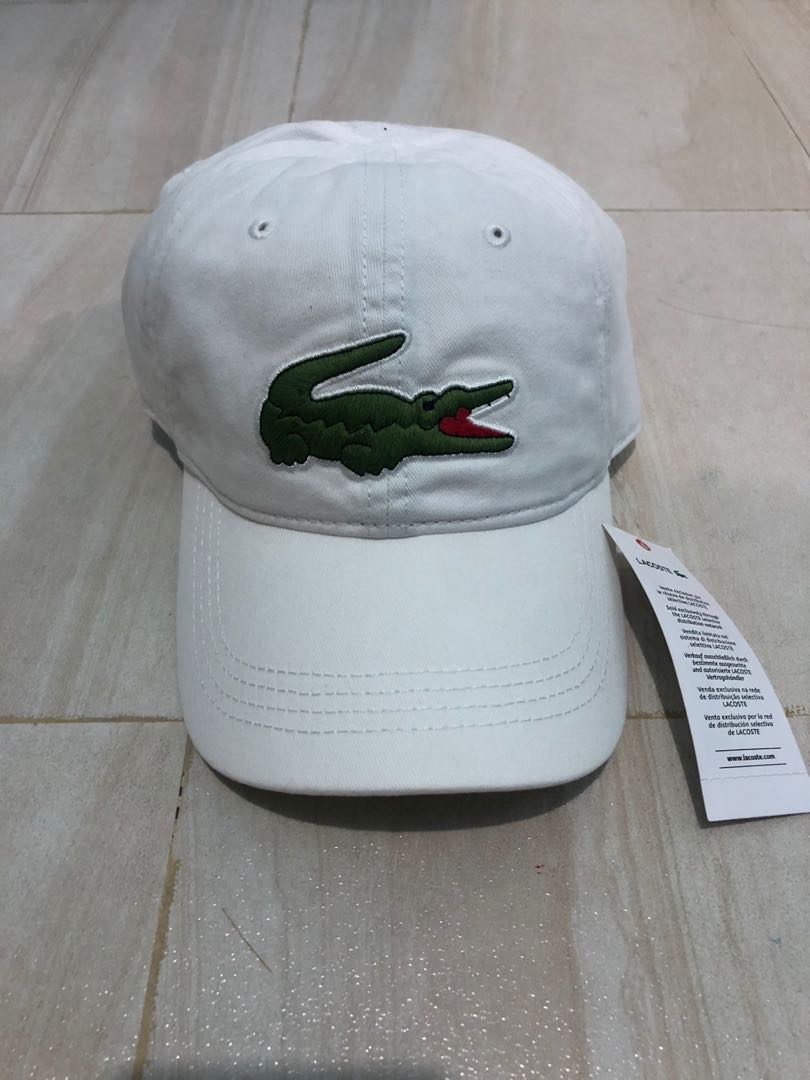 lacoste cap white