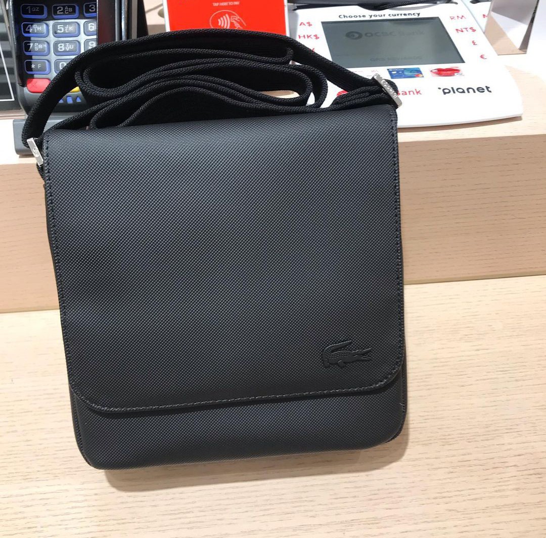 Lacoste Flap Crossover Bag Men s Fashion Bags Sling Bags on Carousell