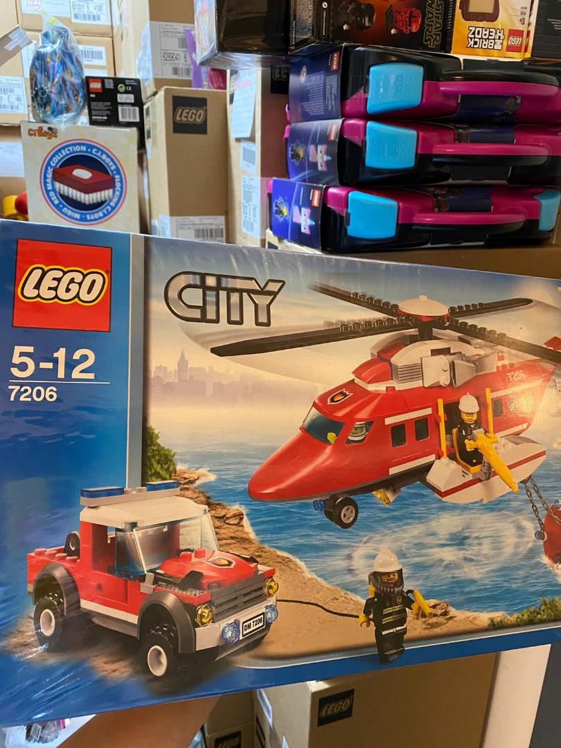 🚒LEGO City 7206 Fire Helicopter 消防直升機消防員消防車救火救人