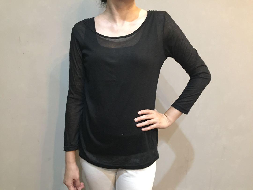 Long sleeve transparent shirt | Kaos 