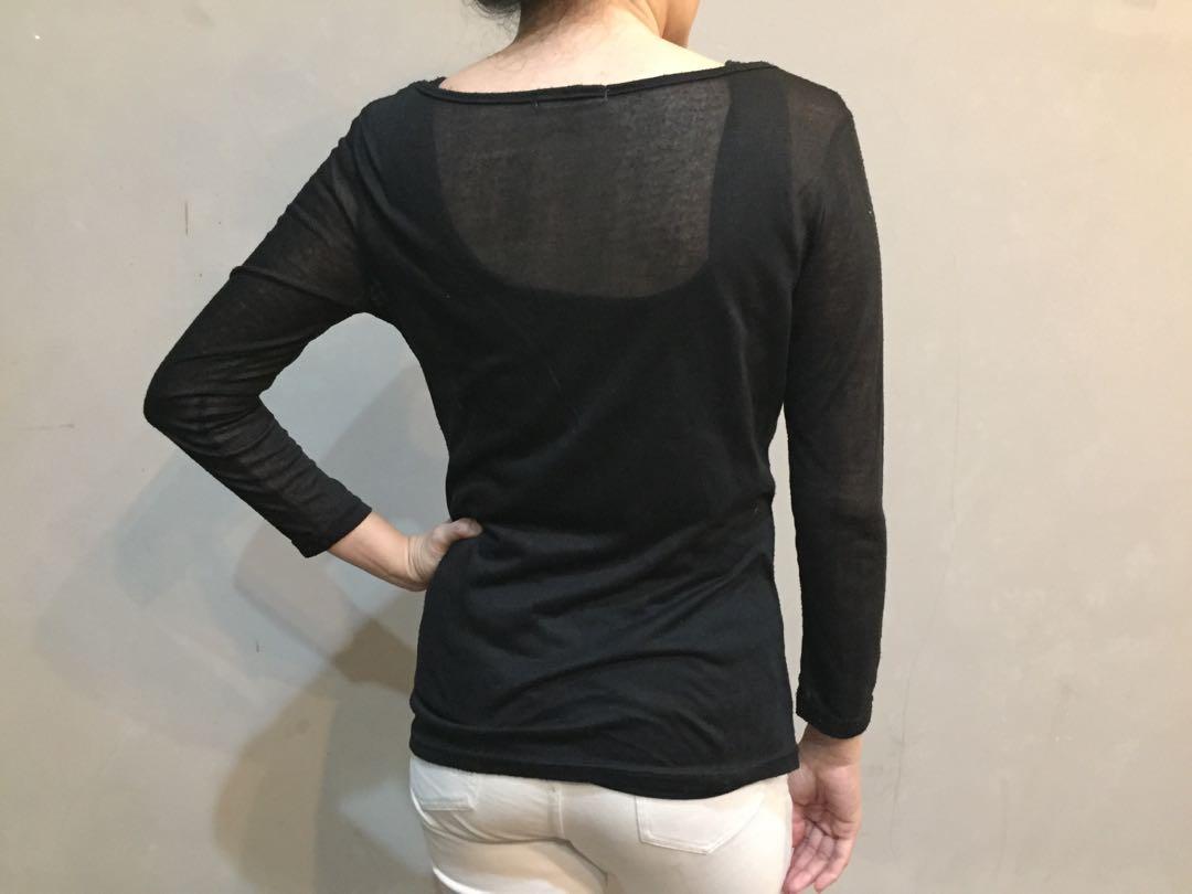 Long sleeve transparent shirt | Kaos 