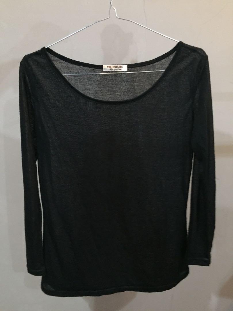 Long sleeve transparent shirt | Kaos 