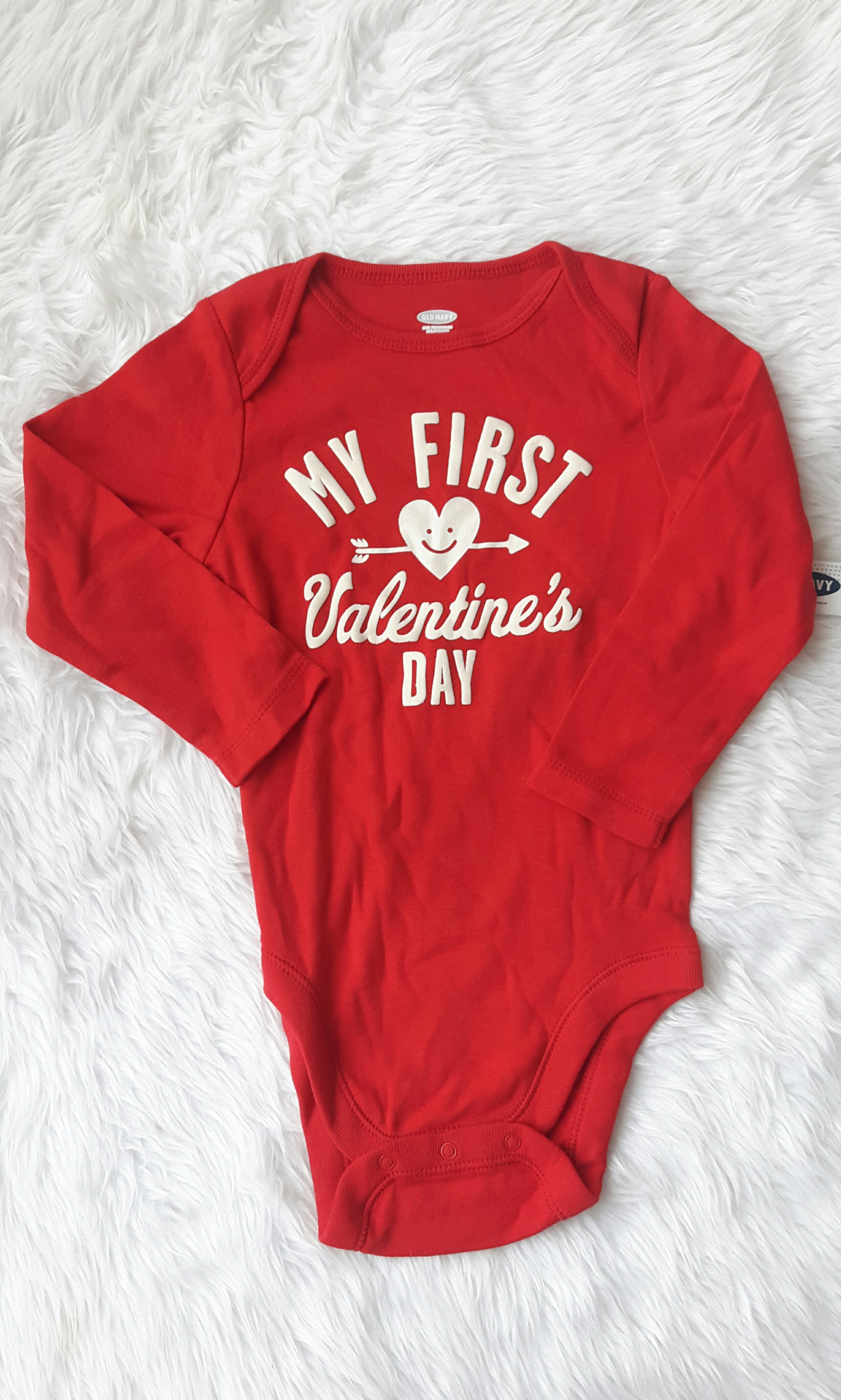red long sleeve onesie baby