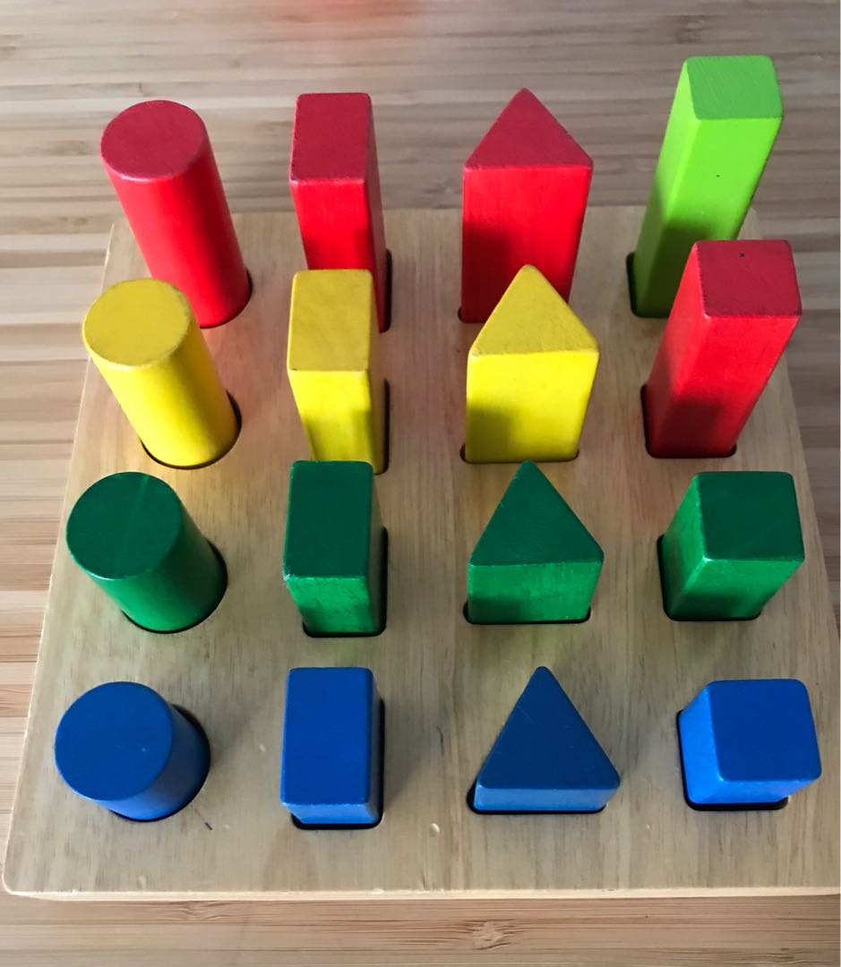 Montessori blocks, Babies & Kids, Toys & Walkers on Carousell