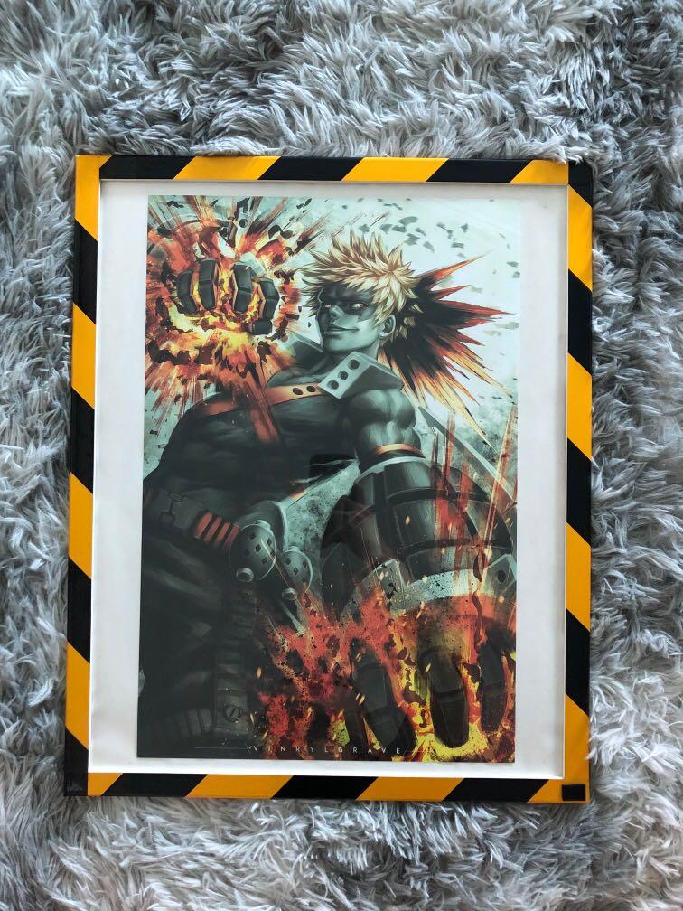 My Hero Academia S Bakugou Design Craft Art Prints On Carousell Here is a list of funny zoom backgrounds you can download for free. my hero academia s bakugou