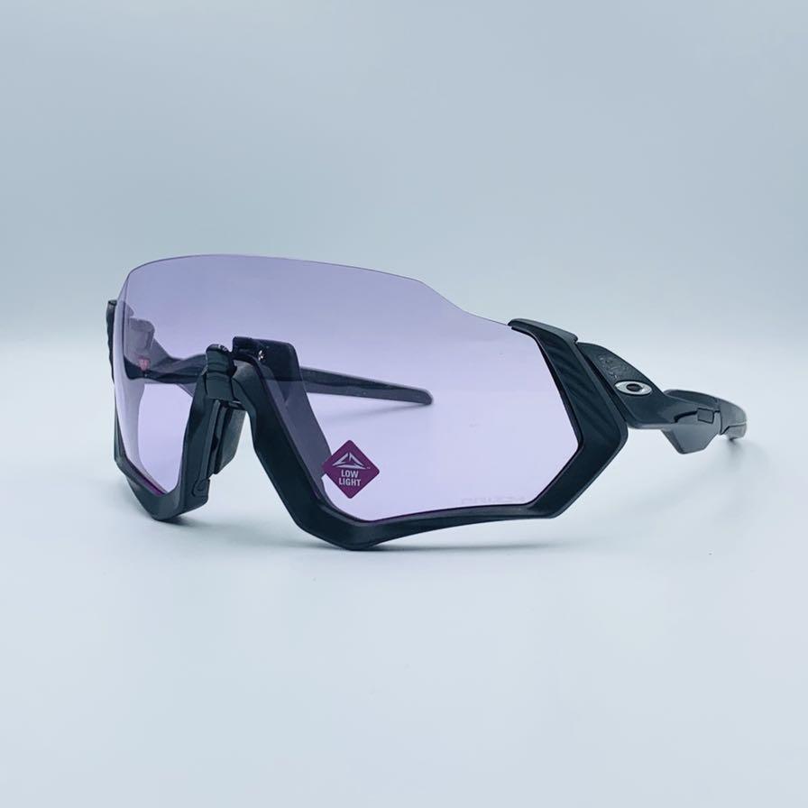 Oakley Flight Jacket Prizm Low Light Polished Black Men S Fashion Accessories Eyewear Sunglasses On Carousell
