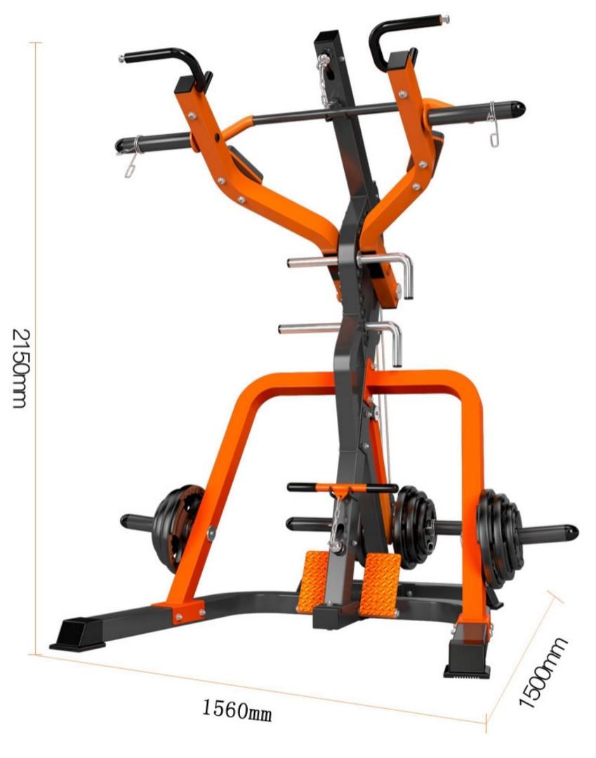POWERTEC LEVERGYM ISO LATERAL ARMS MULTI STATION BN