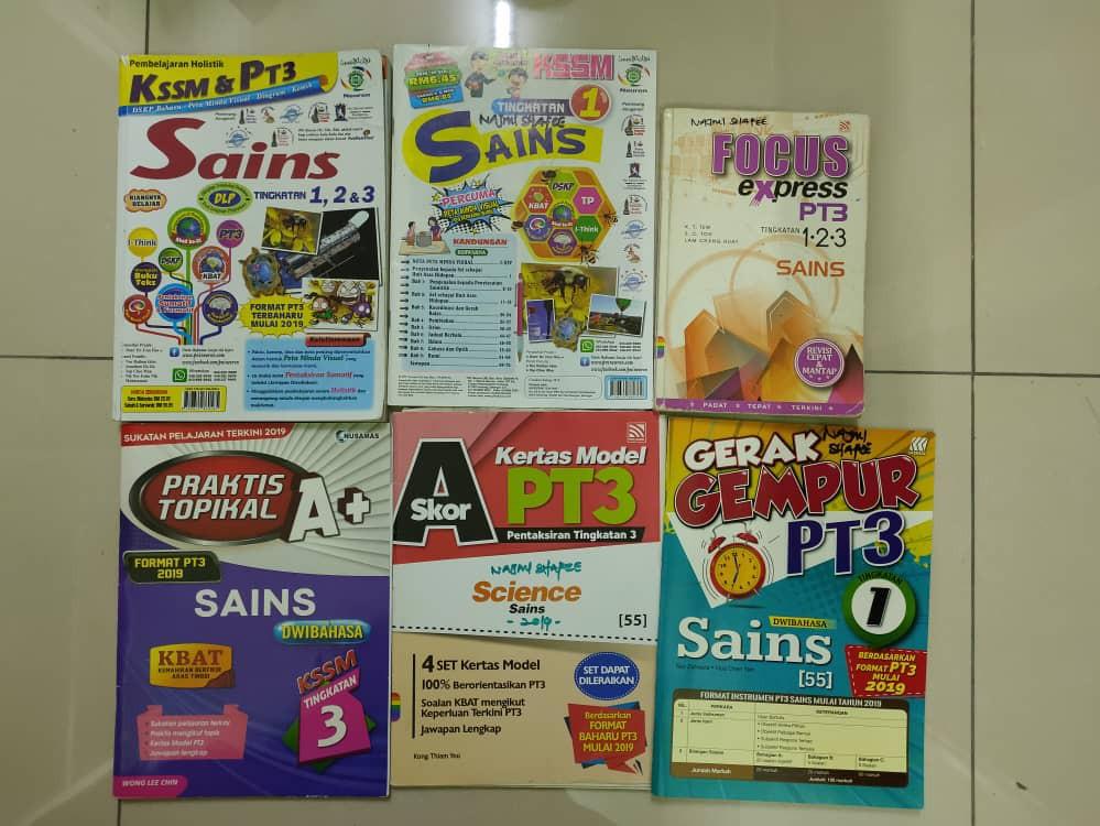 Pt3 Sains Buku Rujukan Nota Buku Latihan Books Stationery Books On Carousell