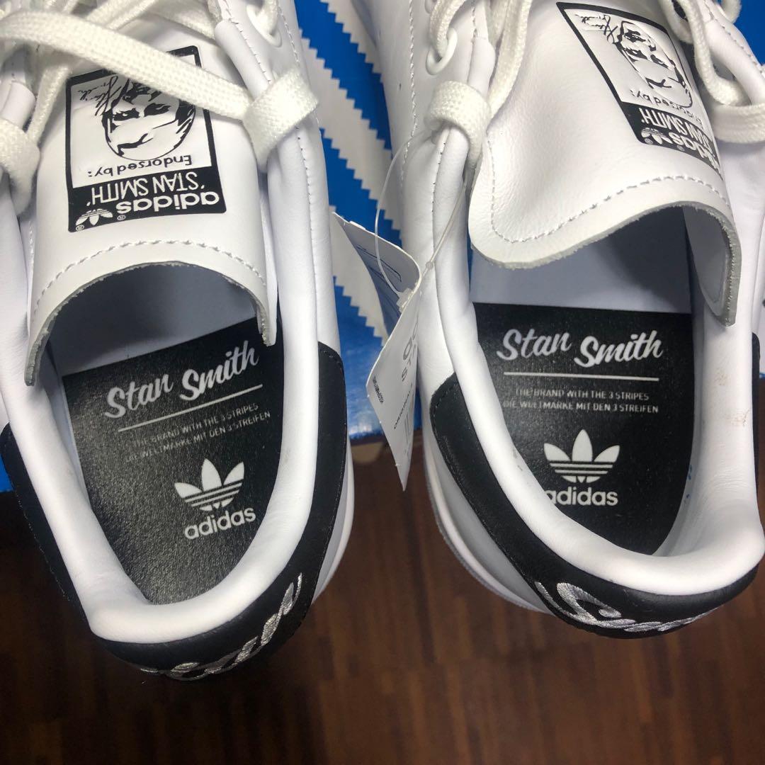 adidas' Stan Smith Cursive Heel in Black & White
