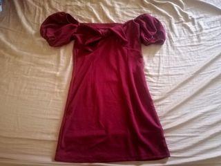 Red Puff Sleeve Dress