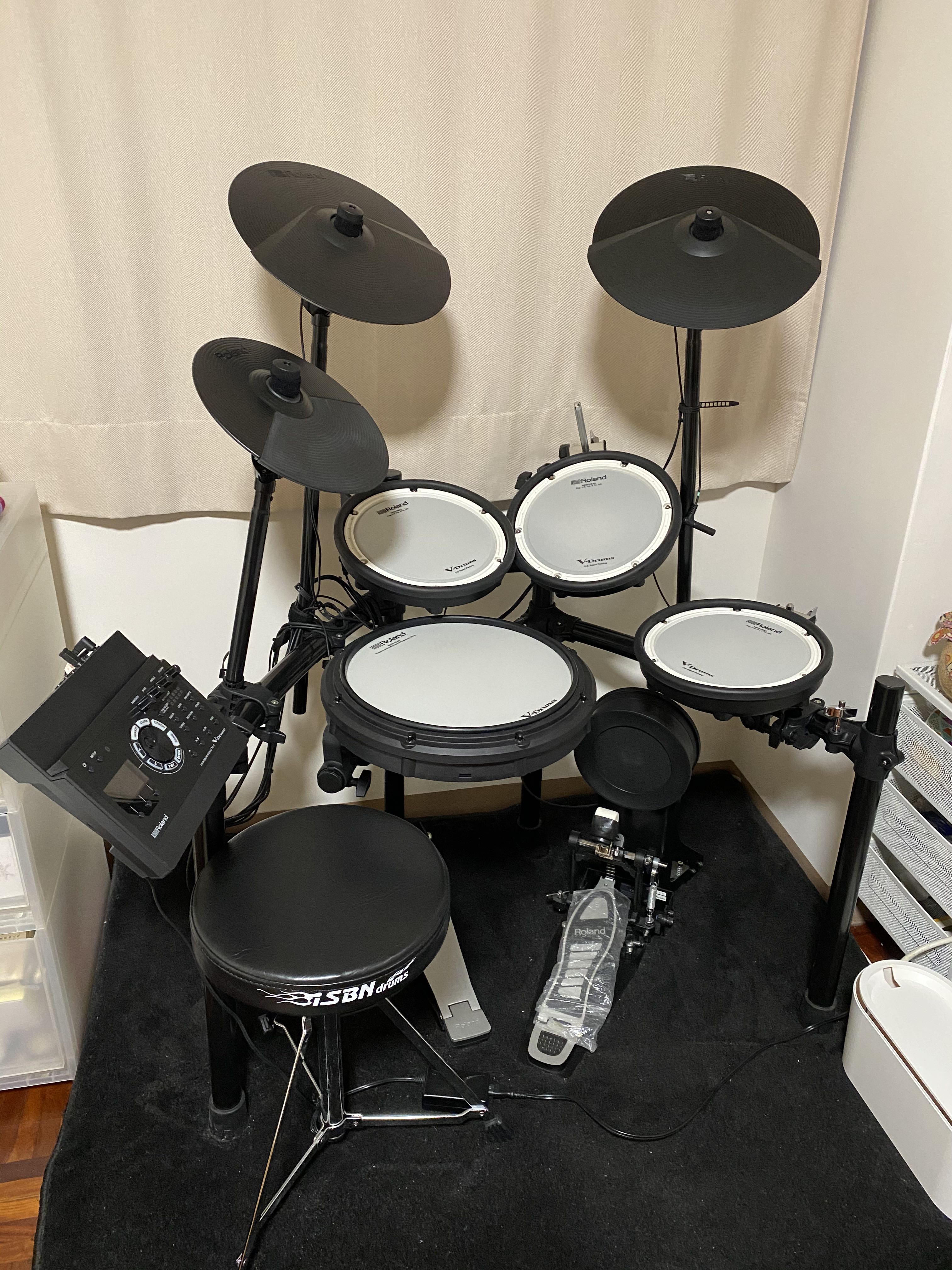 Roland TD-17KV V-Drums 二手電子鼓8.8成新, 興趣及遊戲, 音樂, 樂器在