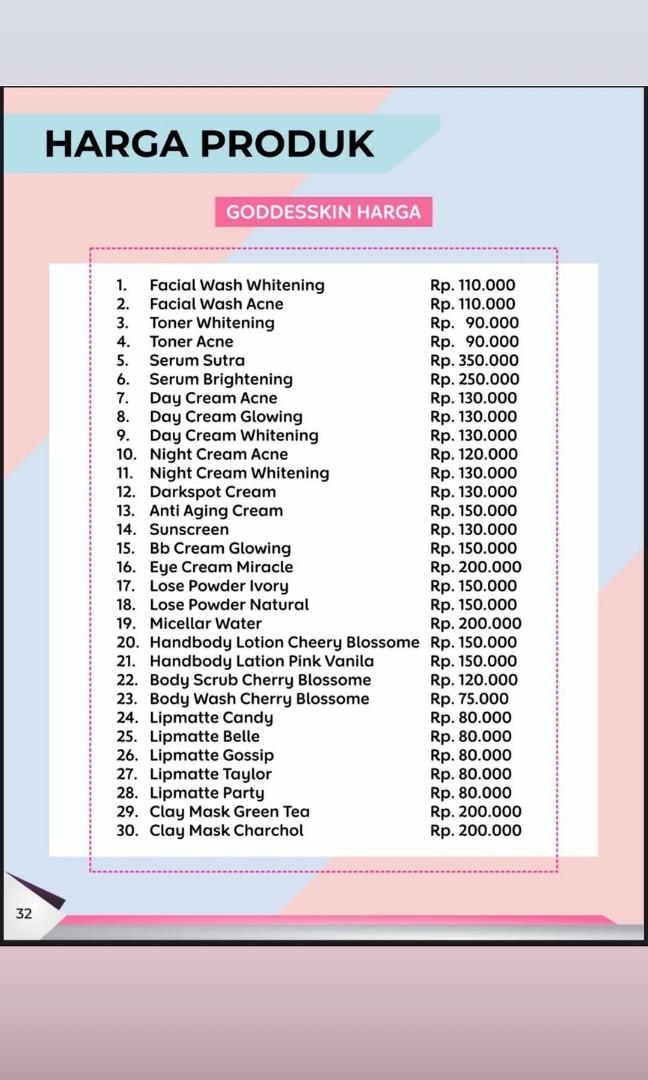 Serum Brightening Klinik Athena Goddesskin awalbulan, Kesehatan & Kecantikan, Kulit, Sabun