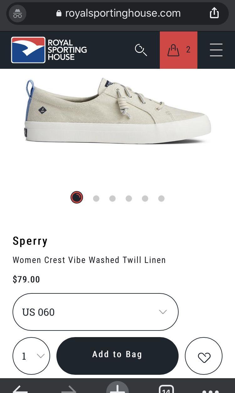 Women's crest vibe washed linen sneaker 2025