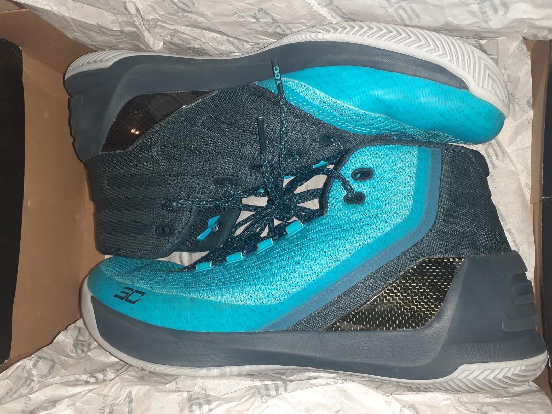 Stephen curry 3 light blue aqua under armour Men s Fashion