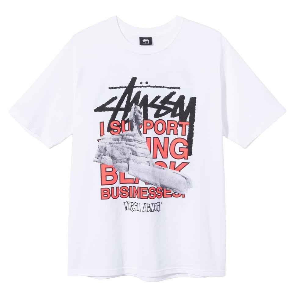 Stussy 40th World Tour Tee Off-White Virgil Abloh 聯名T恤, 他的時尚