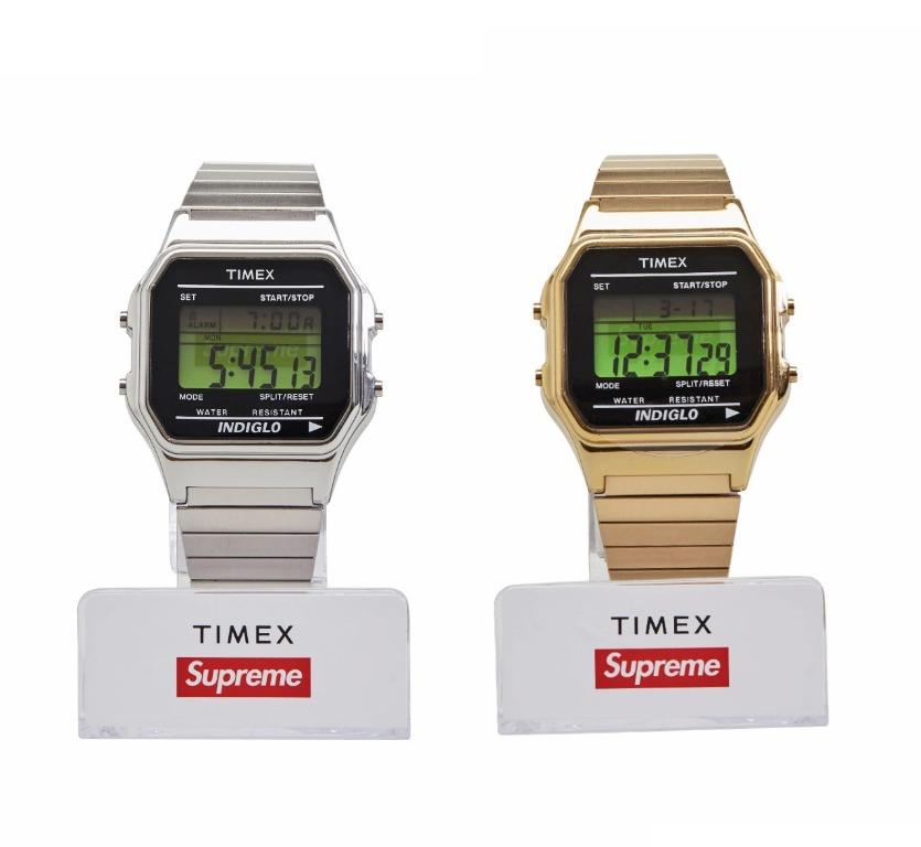 Supreme®/Timex® Digital Watch Goldsilver